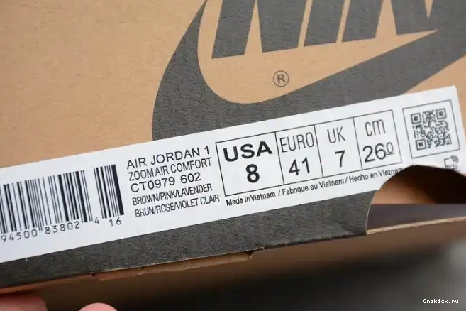 One Kick Canyon CMFT 1 High CT0979-602 Zoom Jordan (W) Rust Air 0522